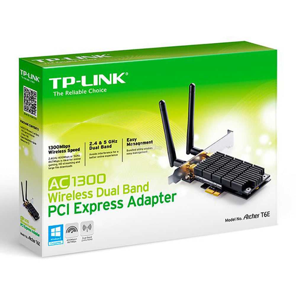 TP-Link T6E AC1300 PCIe Wireless Wifi Card (4626185683044) TP-Link T6E AC1300 PCIe Wireless Wifi Card (4626185683044)